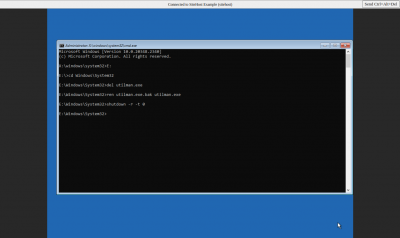 Running bcdedit