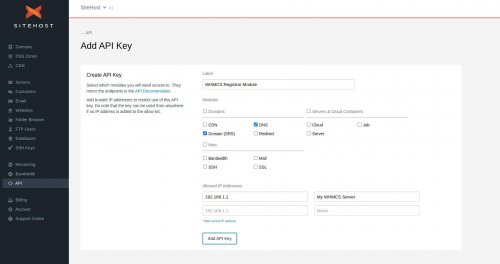 Creating An API Key