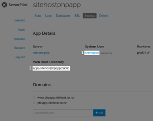 ServerPilot: step 4-1